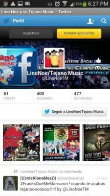 Lino Noe y su Tejano Music android App screenshot 0