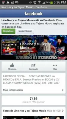 Lino Noe y su Tejano Music android App screenshot 1